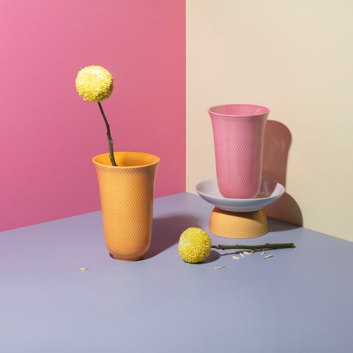 Lyngby Porcelain Rhombe Color Bowls