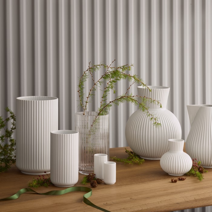 Lyngby Porcelain White Vases