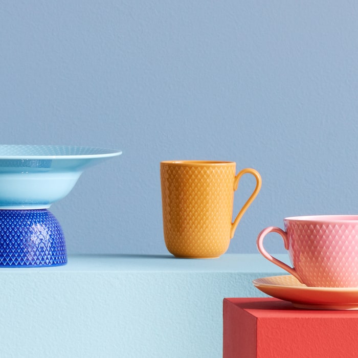 Lyngby Porcelæn Rhombe Color Mug