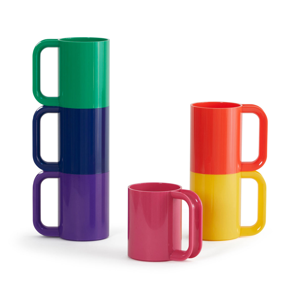 Heller Max Mugs (Set of 6) in Rainbow