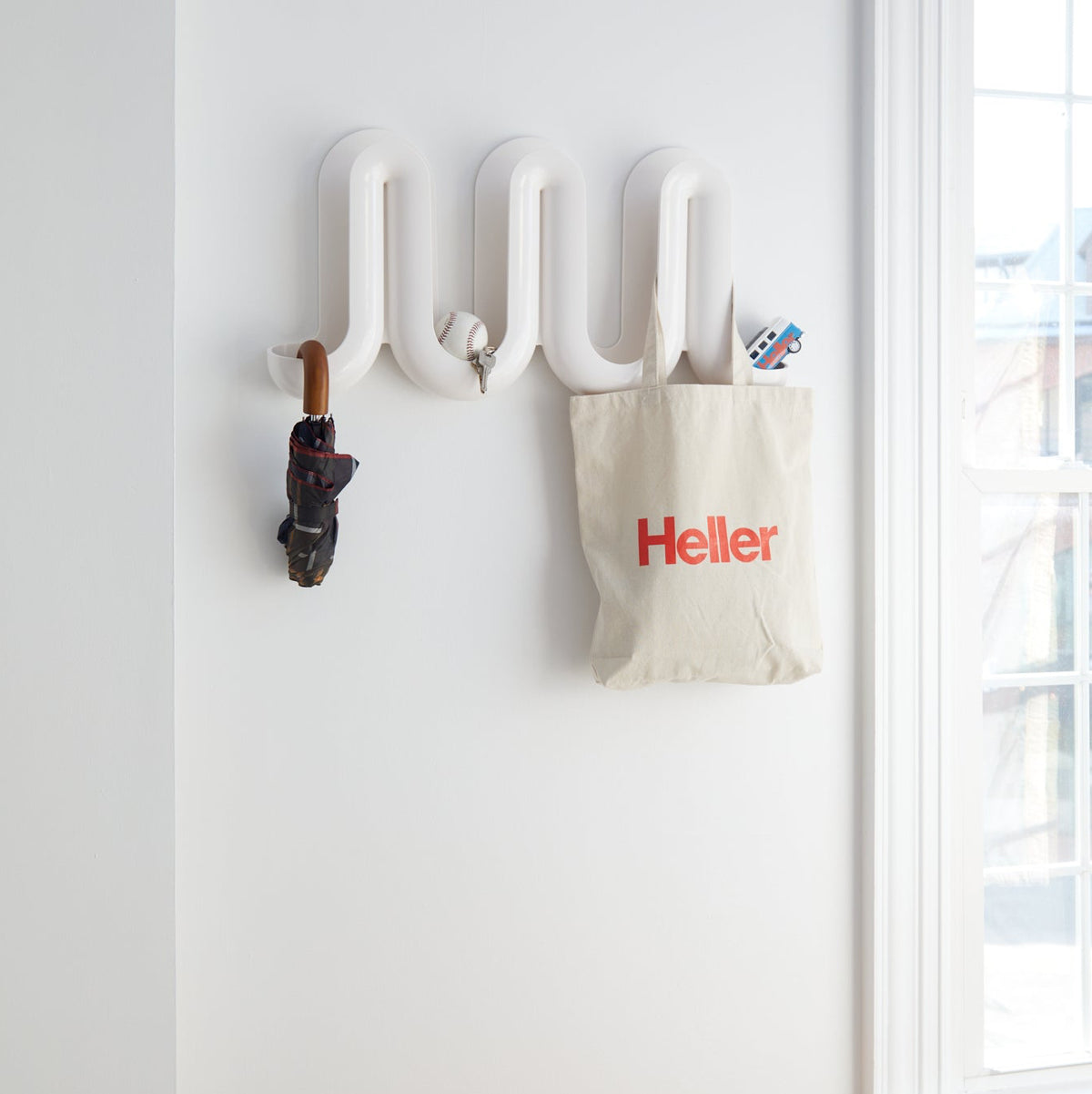 Heller Swell Wall Catchall, recyclable polyethylene