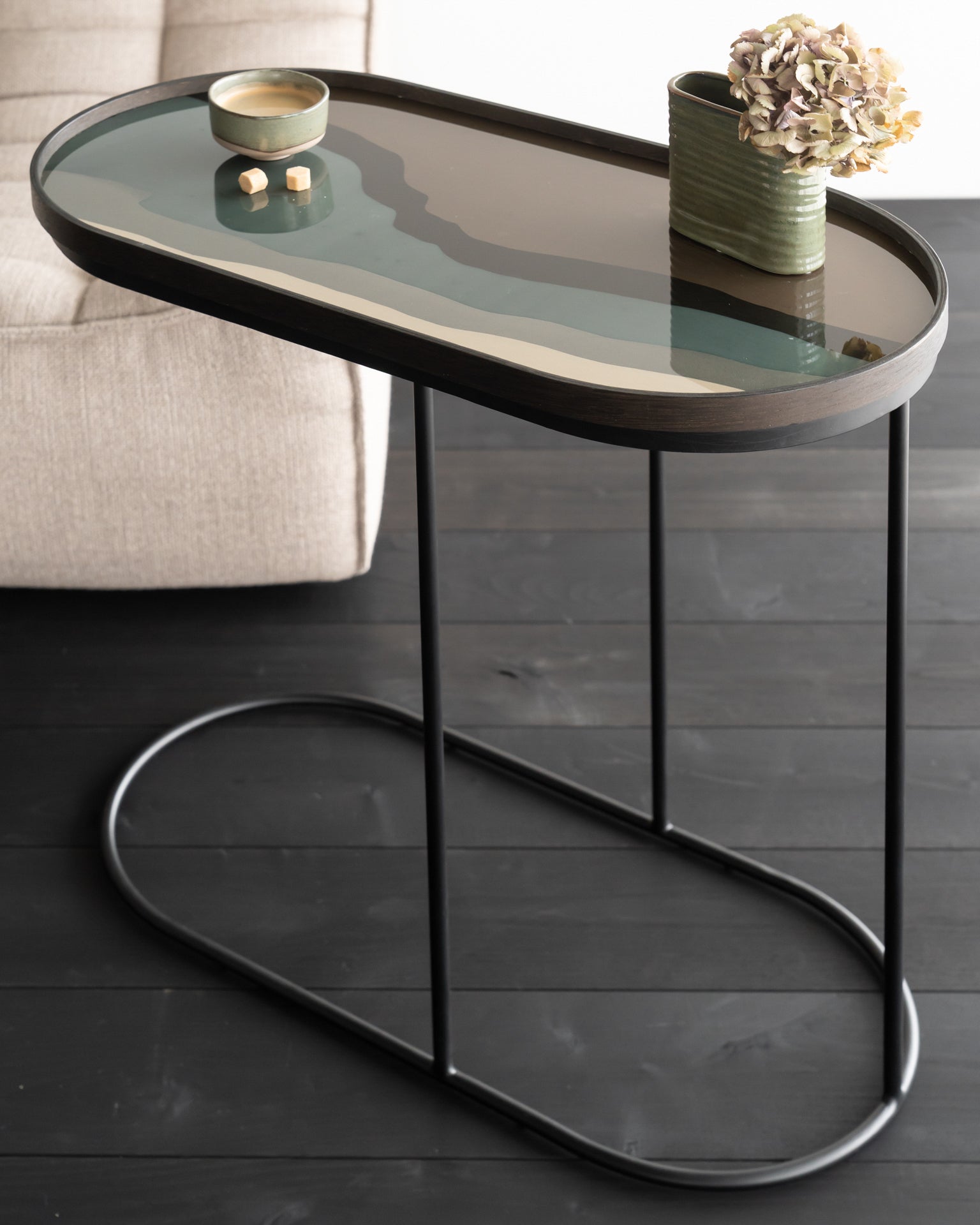 Oblong Tray Side Table