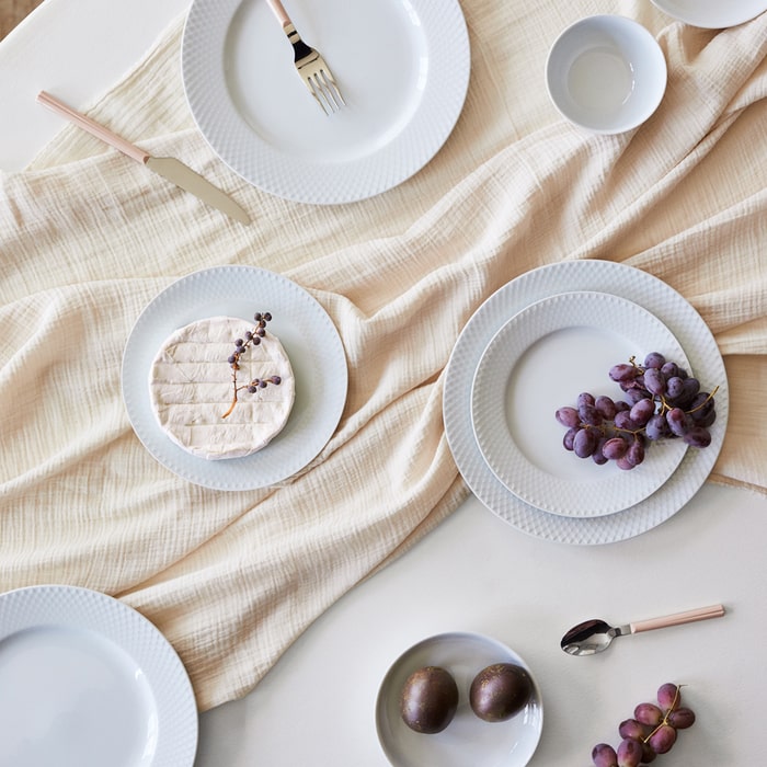 Lyngby Porcelain Rhombe Plates