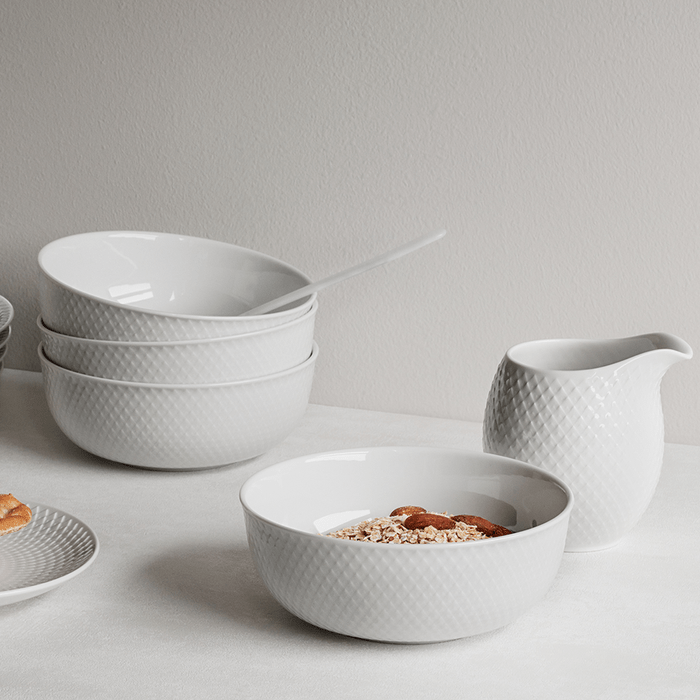 Lyngby Porcelain Rhombe Bowl