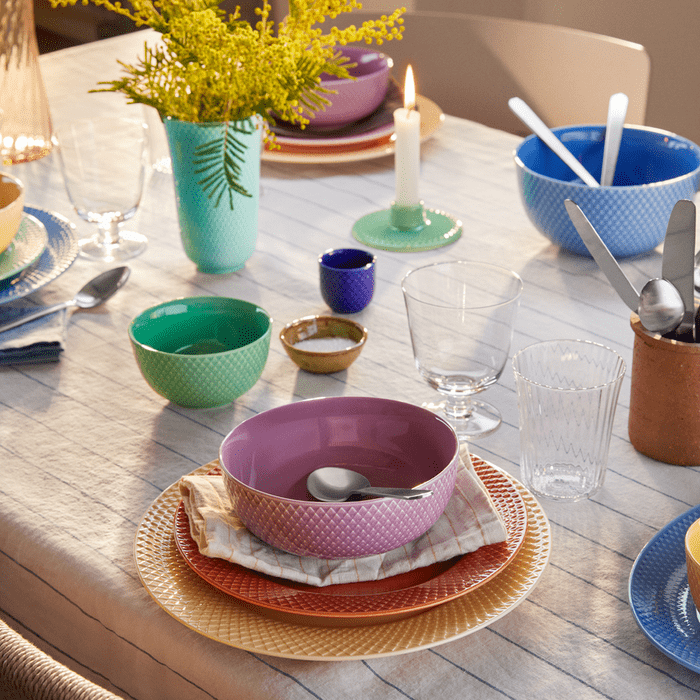 Lyngby Porcelain Rhombe Color Bowls