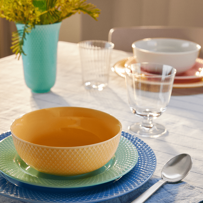 Lyngby Porcelain Rhombe Color Bowls