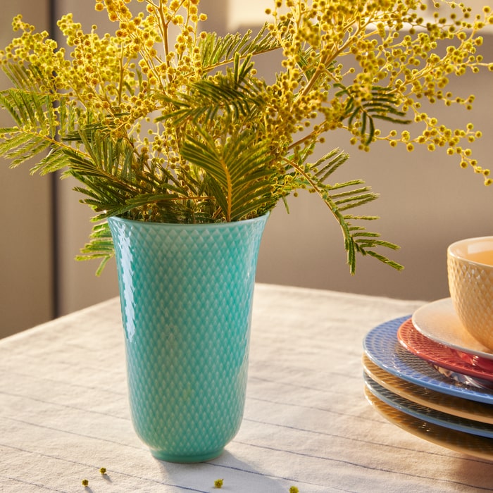 Lyngby Porcelain Rhombe Color Vases
