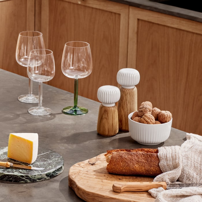 Kähler Hammershøi Bowls in glazed stoneware, by Hans-Christian Bauer, B Corp certified Danish ceramic since 1839.
