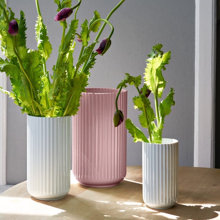 Lyngby Porcelain White Vases