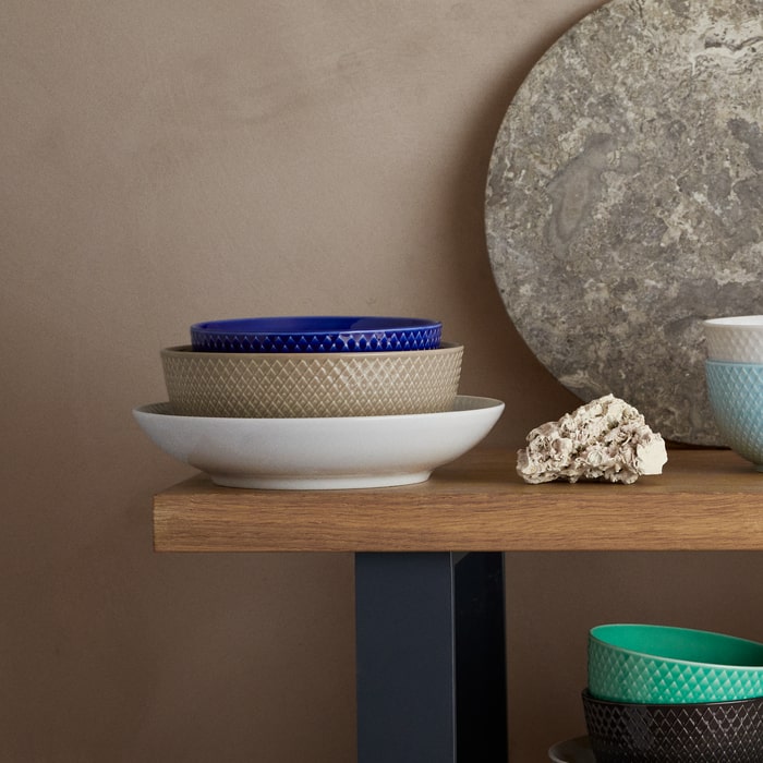 Lyngby Porcelæn Rhombe Earth Bowl