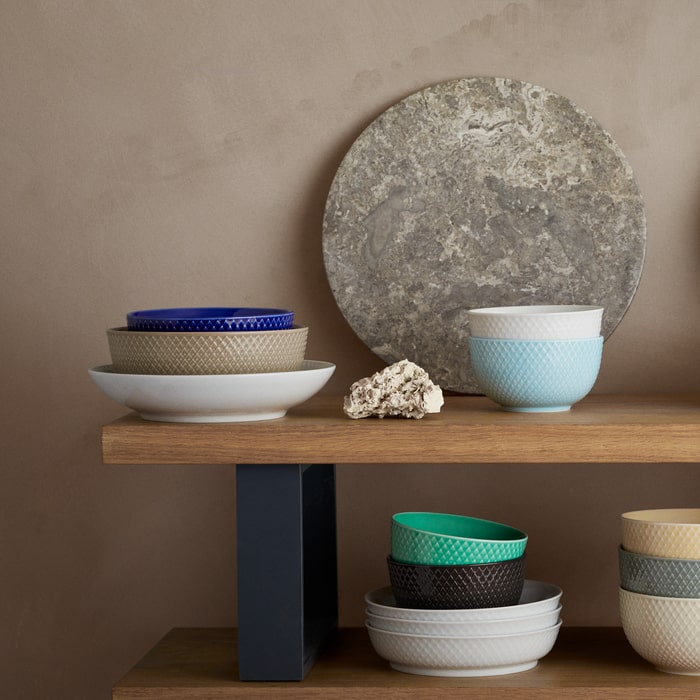 Lyngby Porcelæn Rhombe Earth Bowl