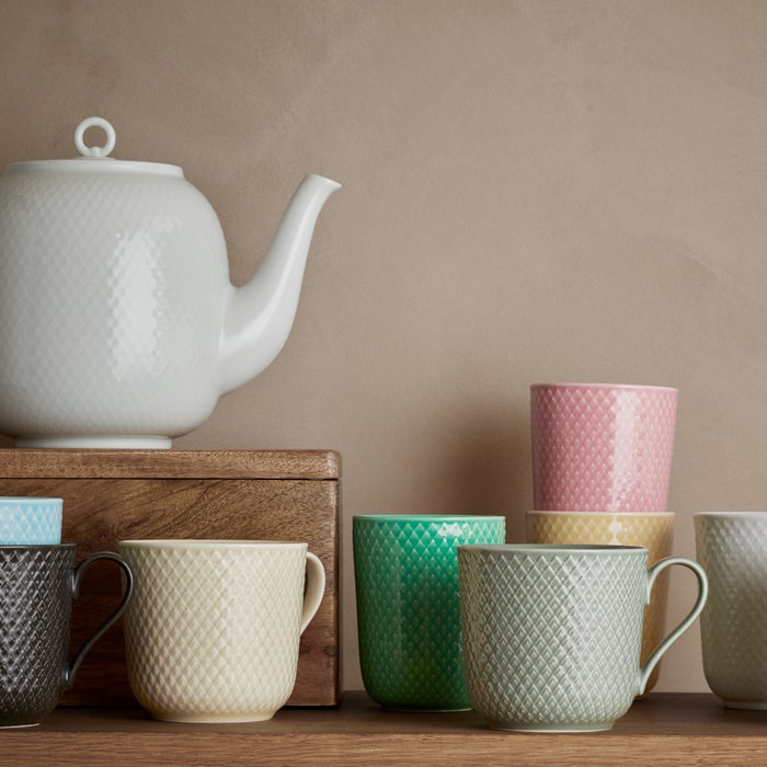 Lyngby Porcelæn Rhombe White Serveware