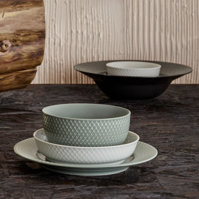 Lyngby Porcelæn Rhombe Earth Bowl