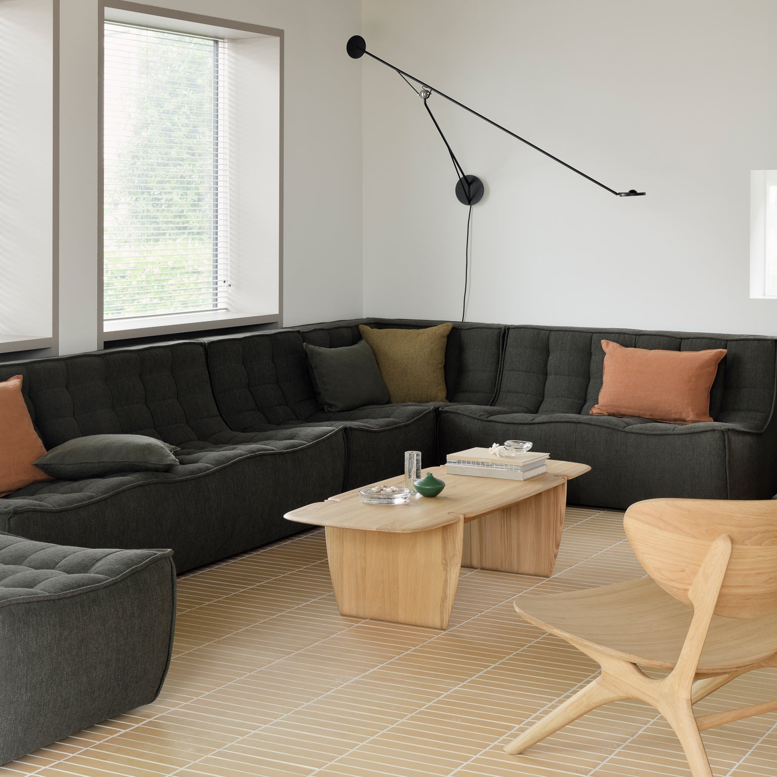Ethnicraft N701 One Seater, FSC-certified solid wood furniture by Belgian brand