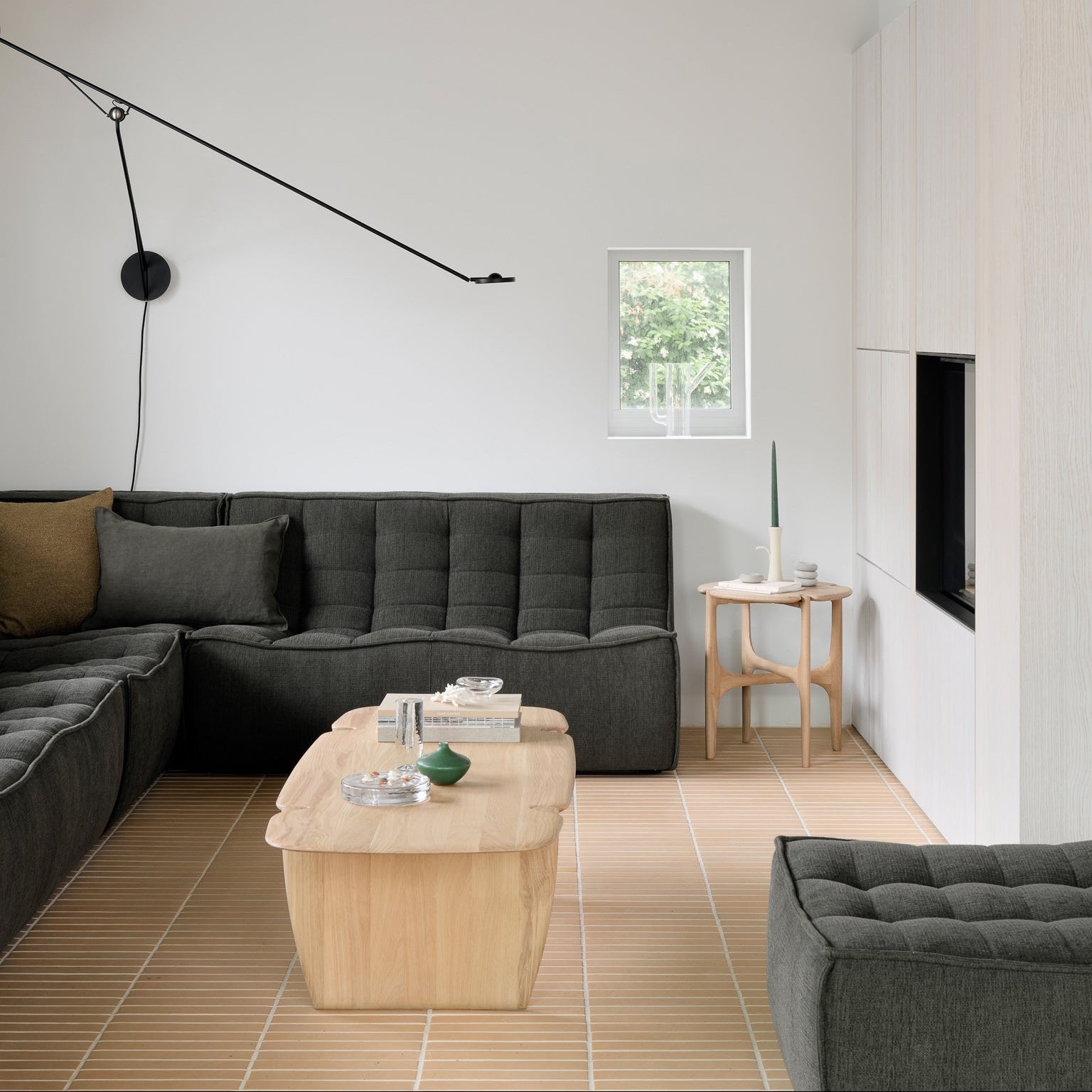 Ethnicraft PI Side Table, FSC-certified solid wood furniture by Belgian brand