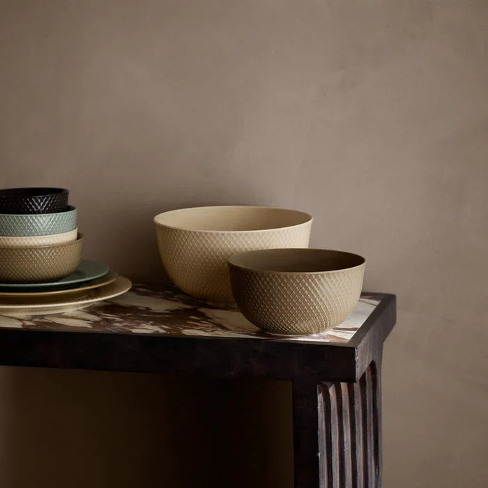 Lyngby Porcelæn Rhombe Earth Serveware