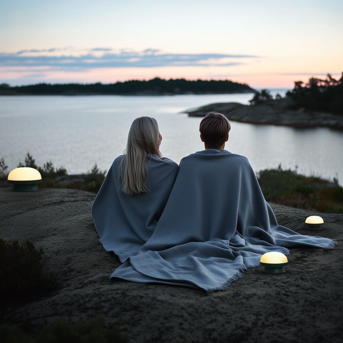 Rosendahl Soft Spot Solar Dots in solar-powered glass, Danish design heritage.