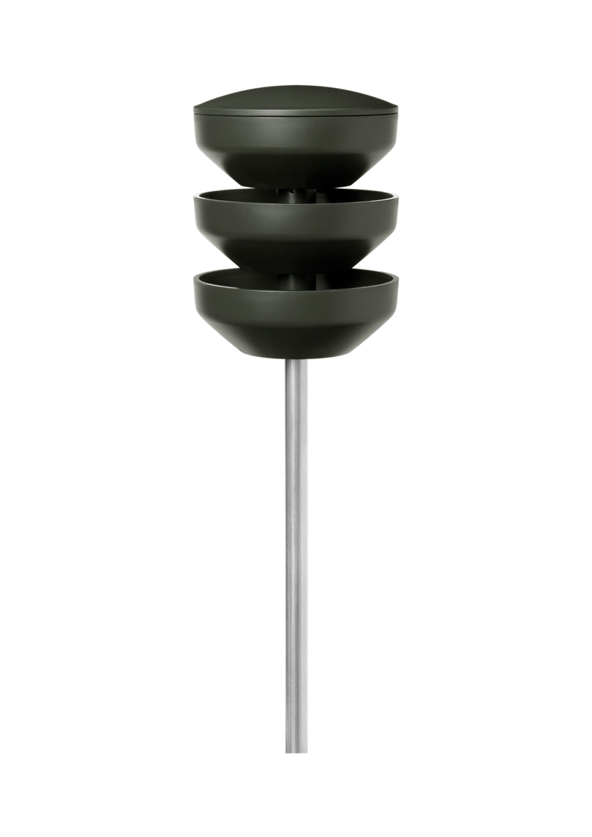 Recycled Bird Feeding Station on Pole