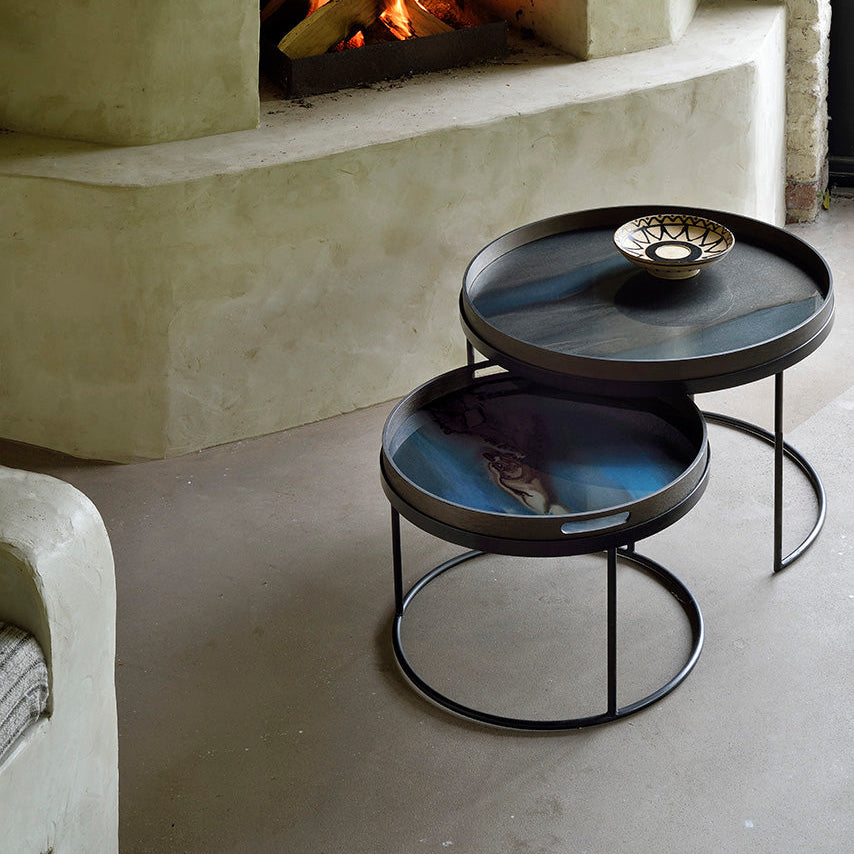 Tray Round Coffee Table Set