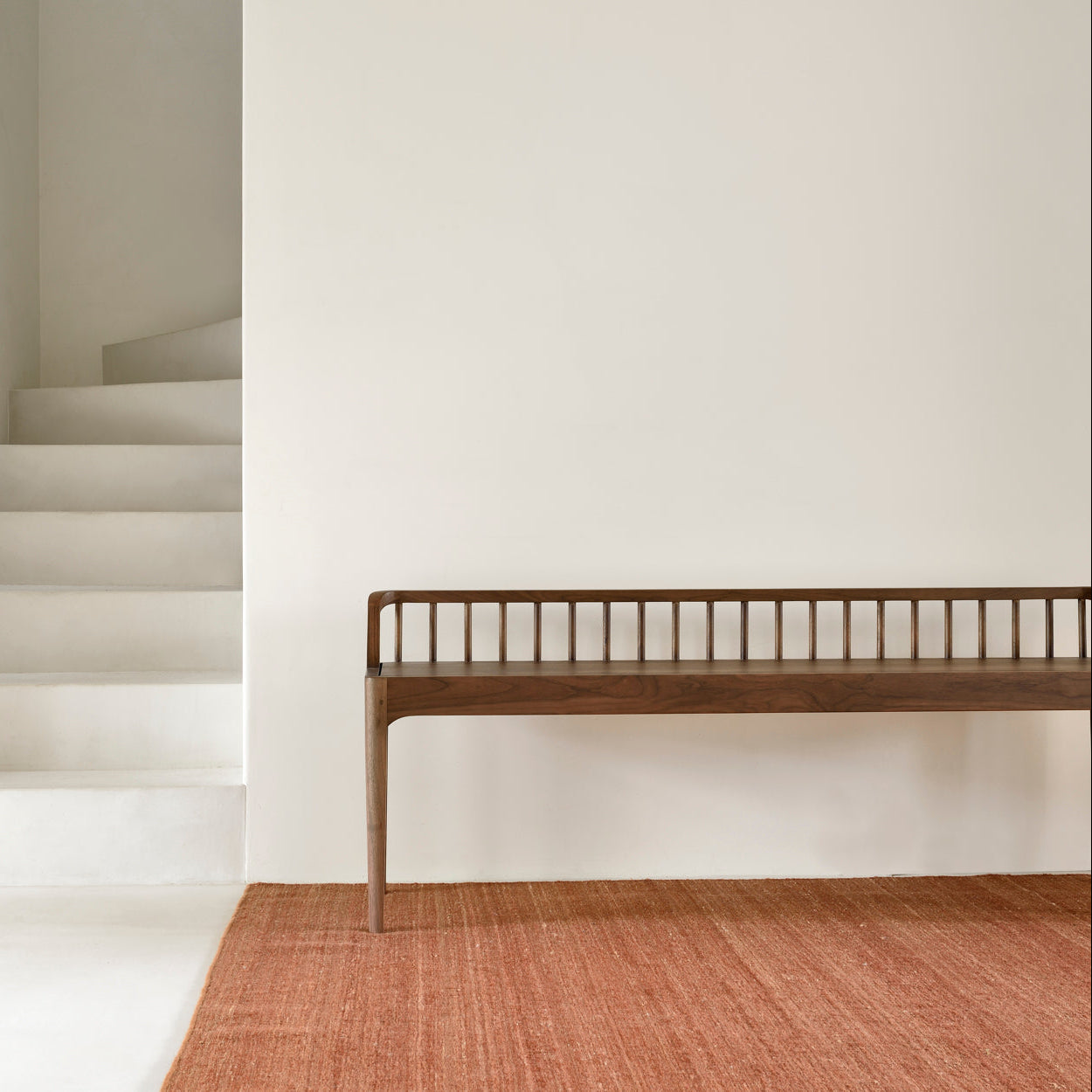 Ethnicraft Nomad Kilim Rug, woven textile from Belgian brand Ethnicraft