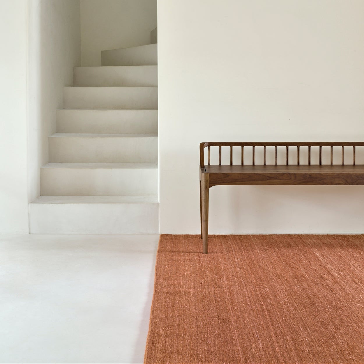Ethnicraft Nomad Kilim Rug, woven textile from Belgian brand Ethnicraft
