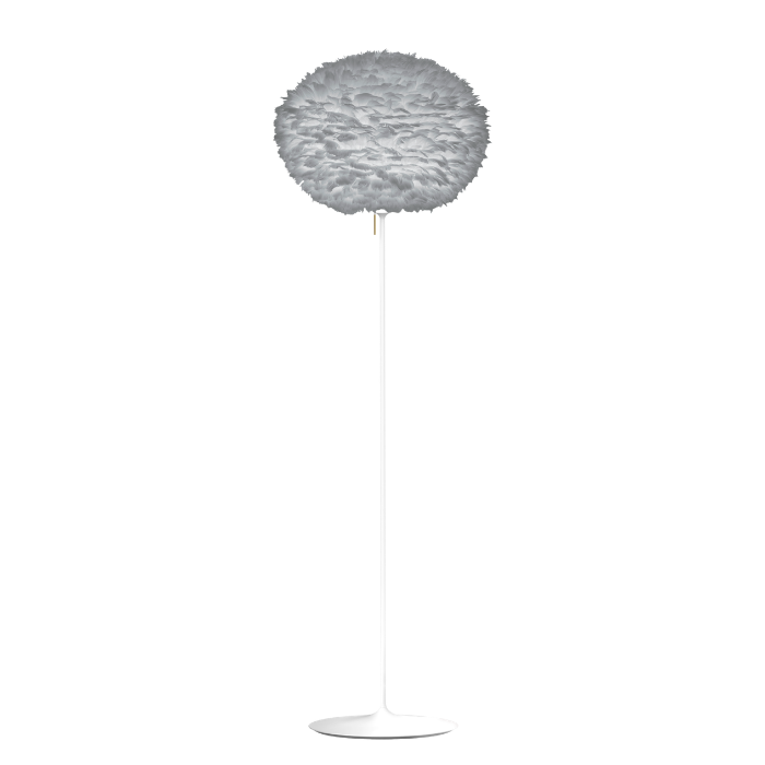 UMAGE Eos Santé Floor Lamp, Light Gray Lampshade