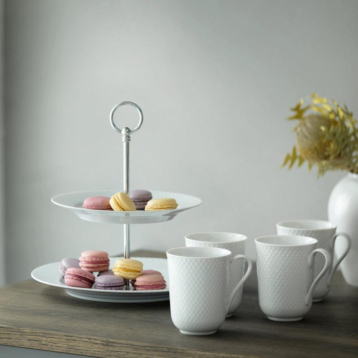 Lyngby Porcelæn Rhombe White Serveware