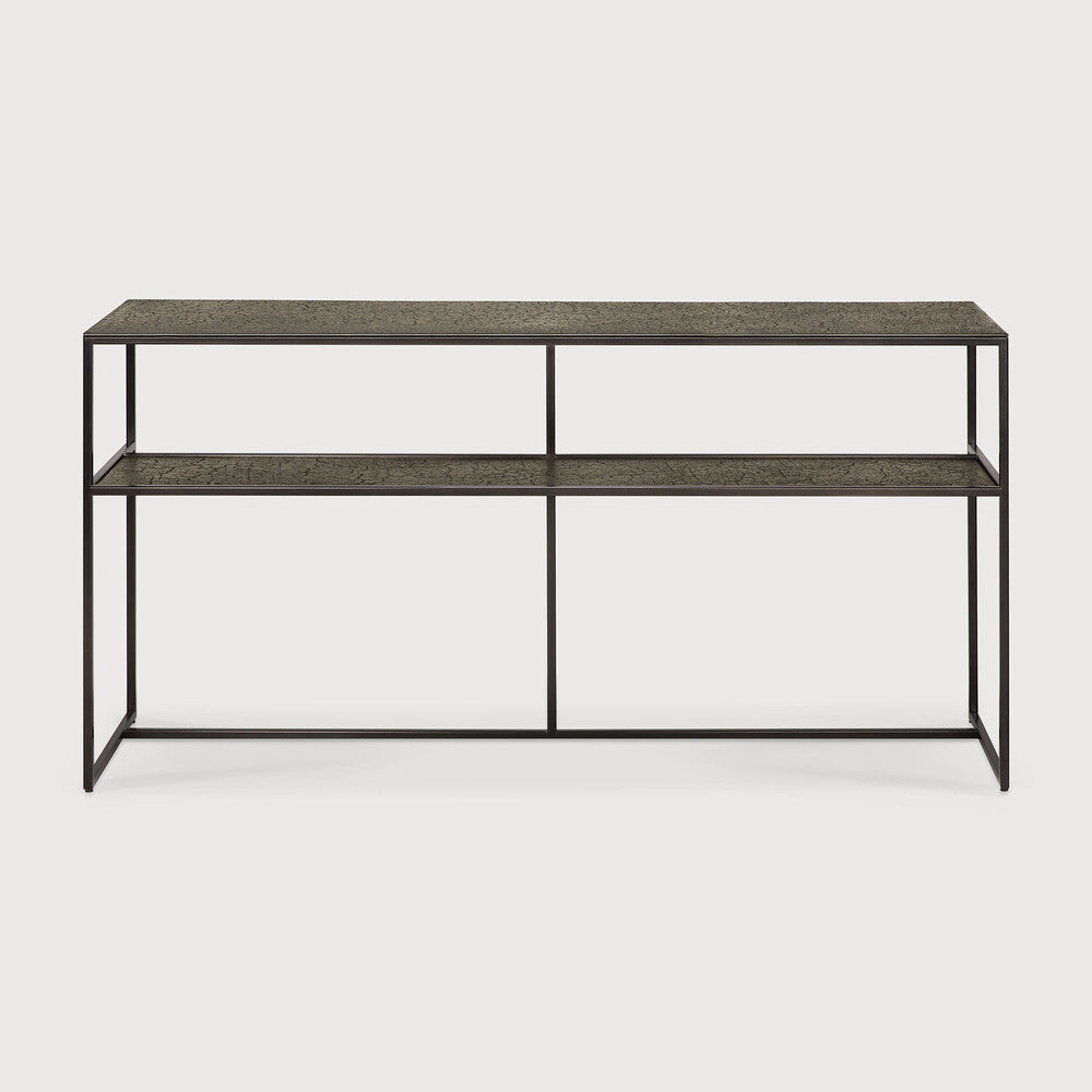 Ethnicraft Pentagon Console, FSC-certified solid wood furniture by Belgian brand