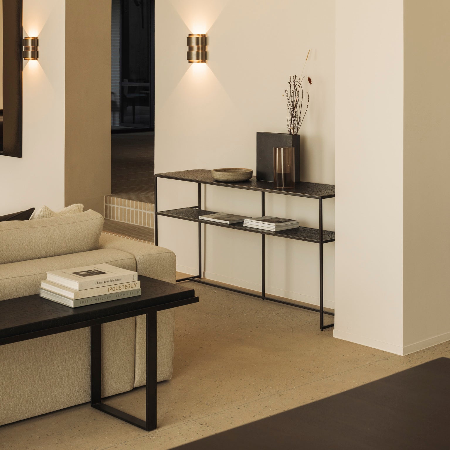 Ethnicraft Pentagon Console, FSC-certified solid wood furniture by Belgian brand