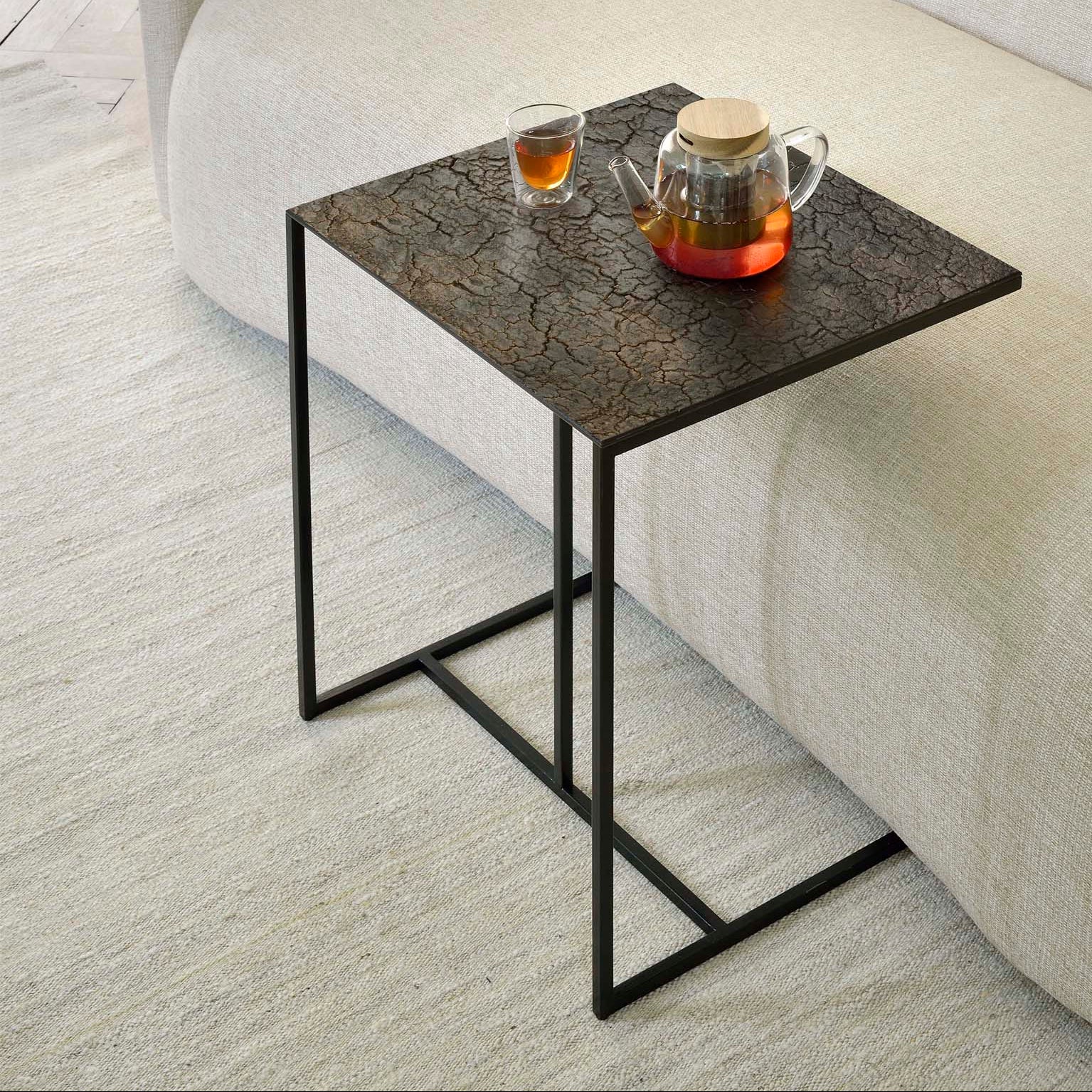 Ethnicraft Triptic Side Table, FSC-certified solid wood furniture by Belgian brand