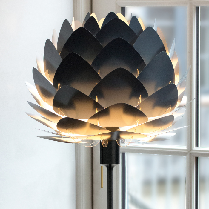 UMAGE Aluvia Mini Santé Floor Lamp, Anthracite Grey