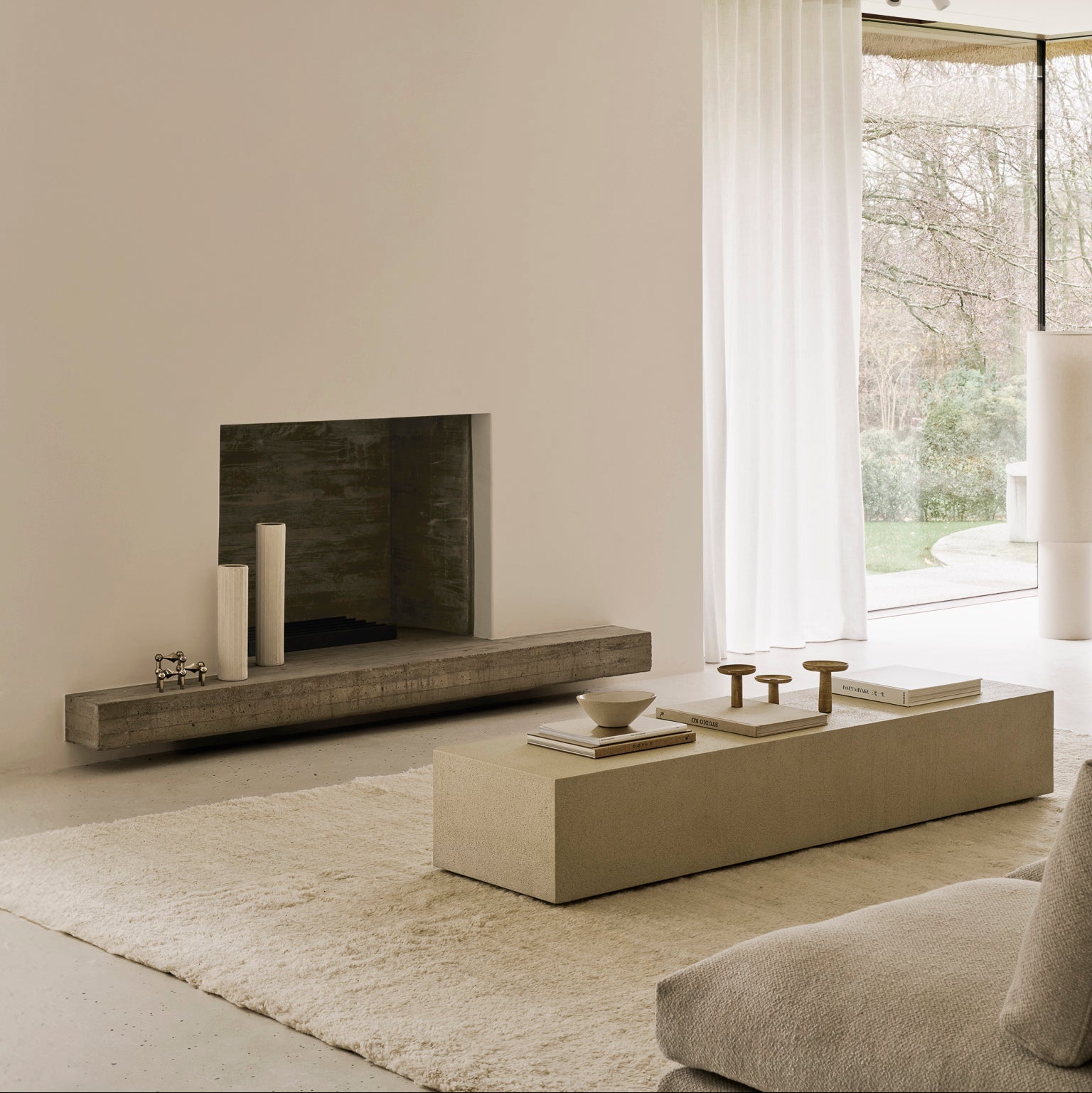 Ethnicraft Elements Floor Shelf, FSC-certified solid wood furniture by Belgian brand