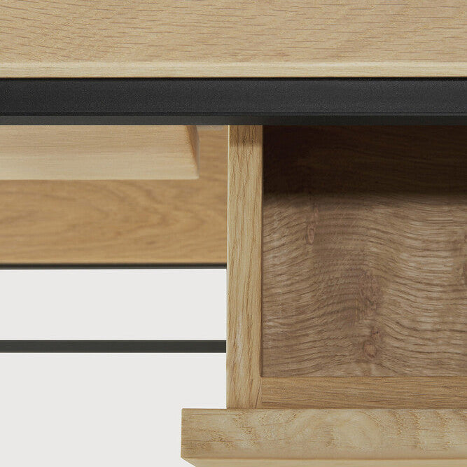 Ethnicraft Monolit Console, FSC-certified solid wood furniture by Belgian brand