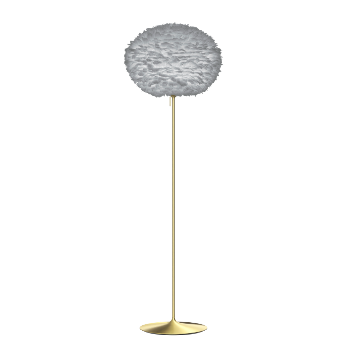 UMAGE Eos Santé Floor Lamp, Light Gray Lampshade