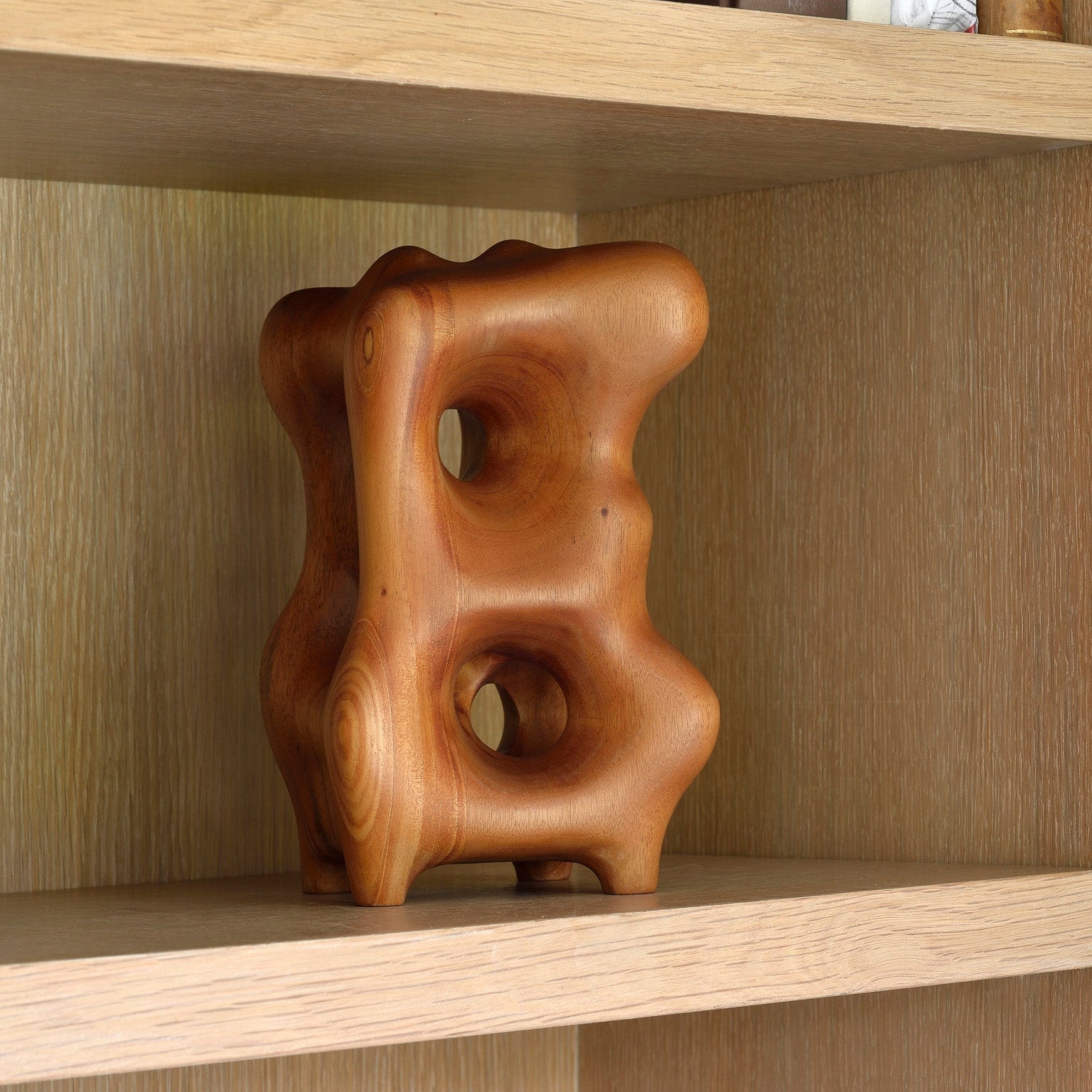 Ethnicraft Organic Sculpture in mahogany, FSC-certified solid mahogany with natural finish