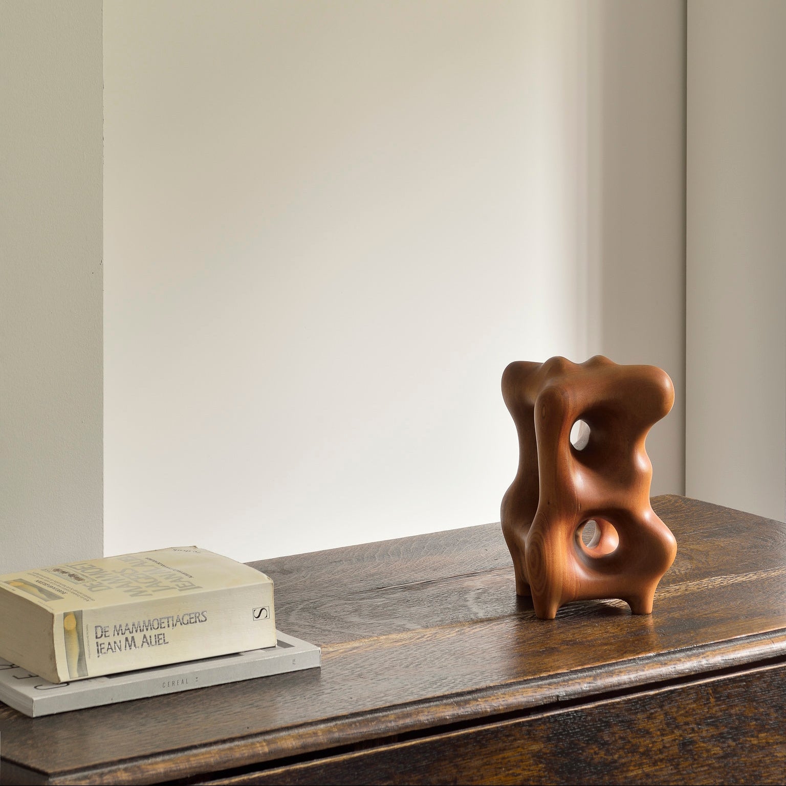 Ethnicraft Organic Sculpture in mahogany, FSC-certified solid mahogany with natural finish