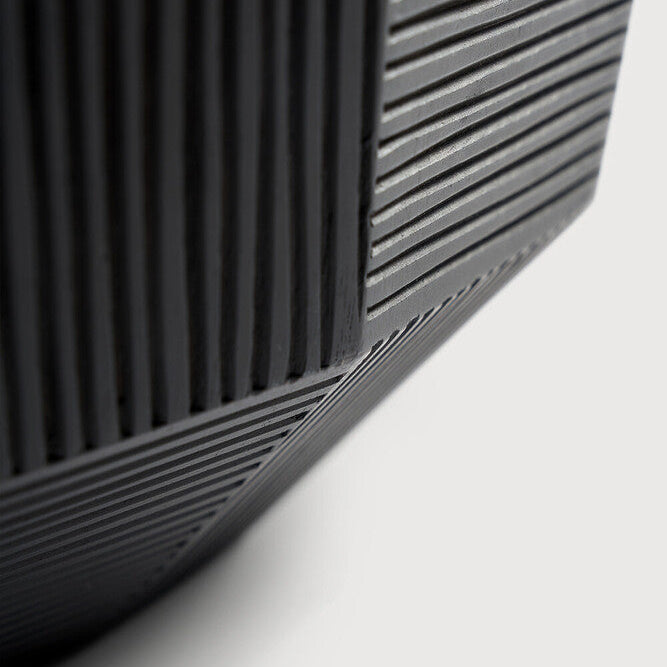 Ethnicraft Striped Bowl, FSC-certified solid wood furniture by Belgian brand