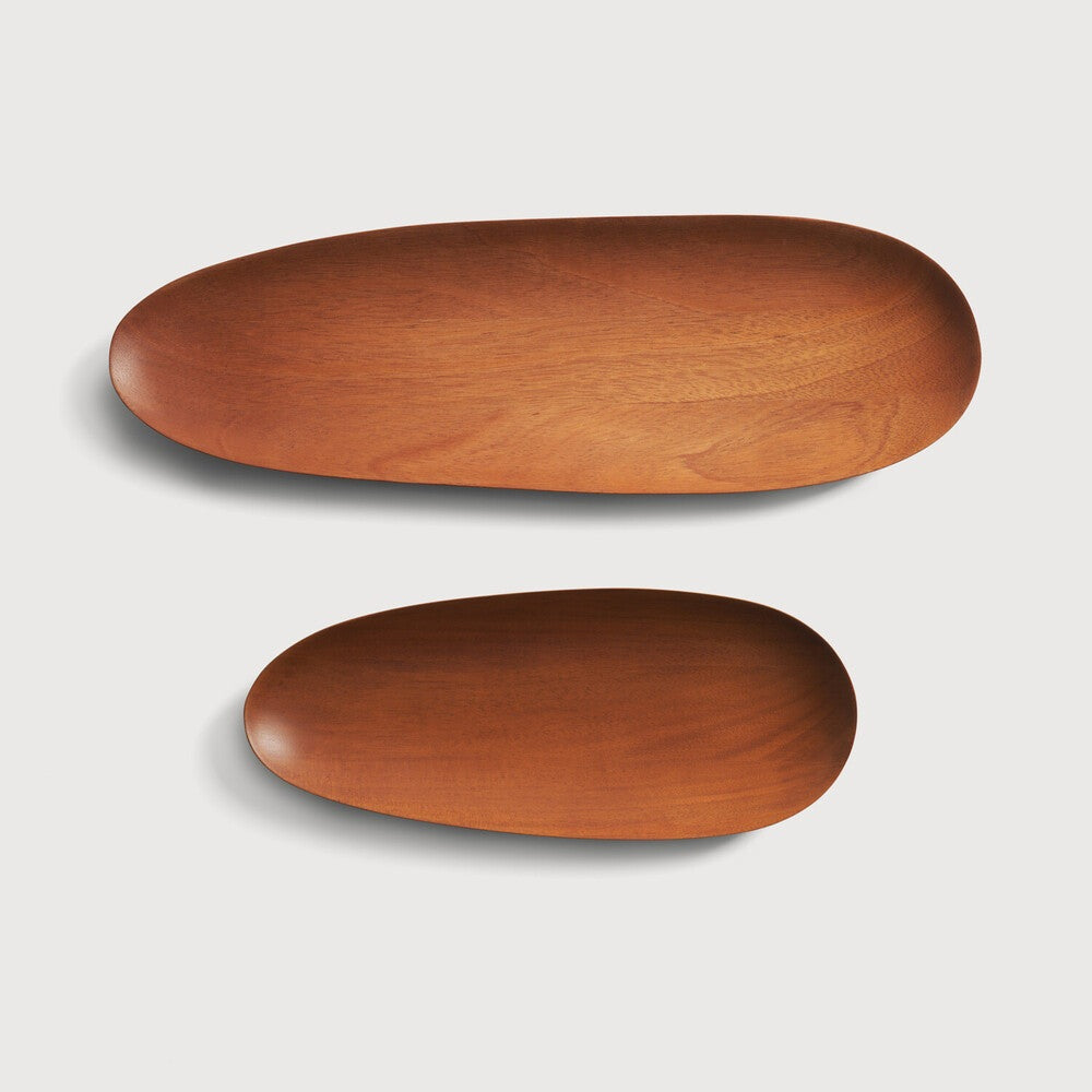 Thin Oval Board Set - Mahogany