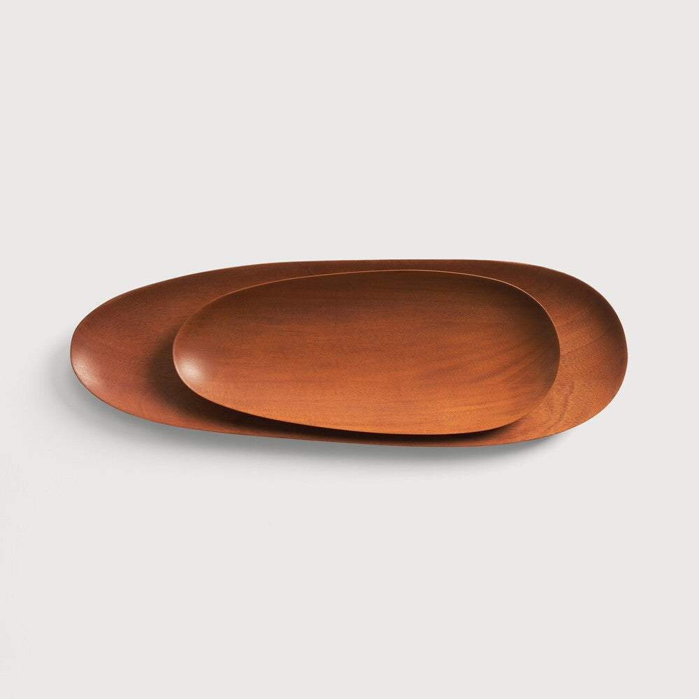 Thin Oval Board Set - Mahogany