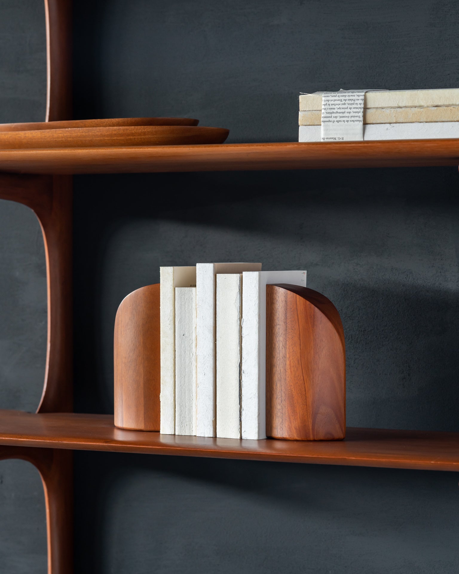 PI Book Ends- Mahogany