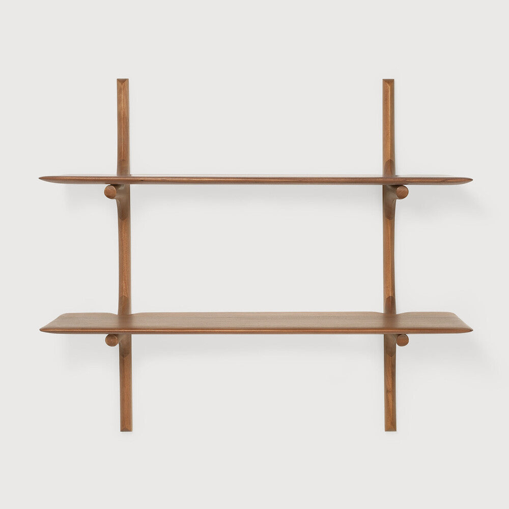 Ethnicraft PI Wall Shelf, FSC-certified solid wood furniture by Belgian brand