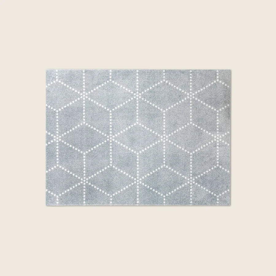 Heymat Hagl All Weather Doormat in Silver Grey, recycled PET yarn doormat, Norwegian sustainable design