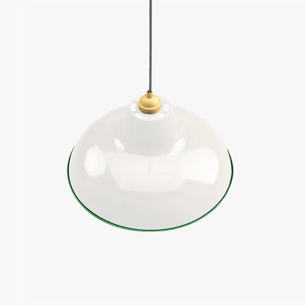 Original 1227 Wide Brass Pendant