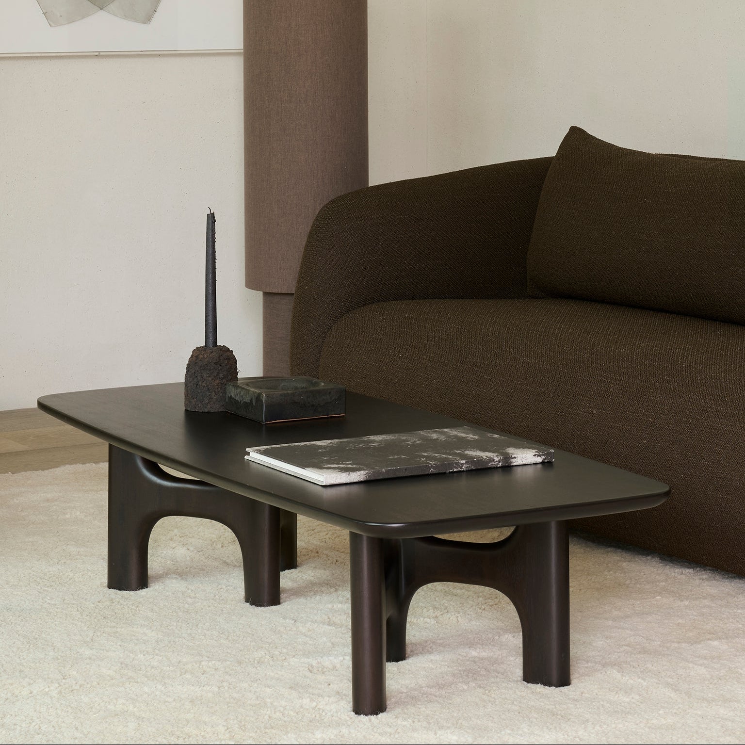 Ethnicraft Flow Coffee Table, FSC-certified solid wood furniture by Belgian brand