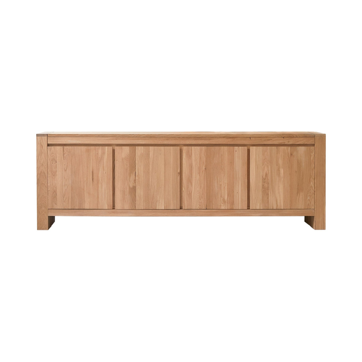 Tikamoon Eden sideboard in solid oak, styled in a room setting