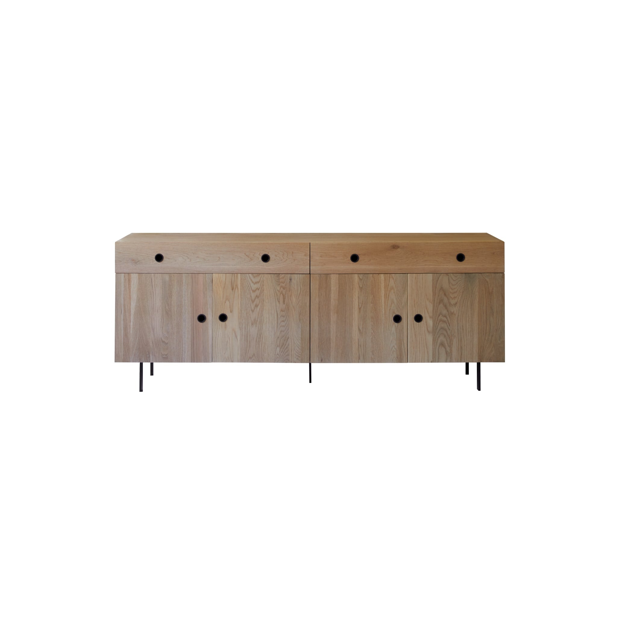 Close-up of top surface edge detail on the Tikamoon Jeanne sideboard