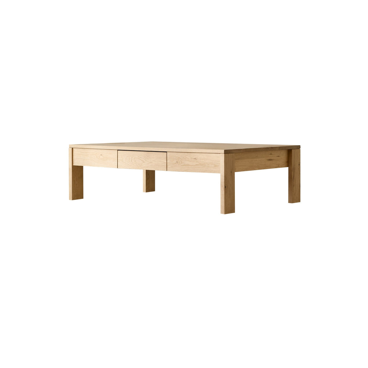 Tikamoon Eden oak coffee table styled in a living room