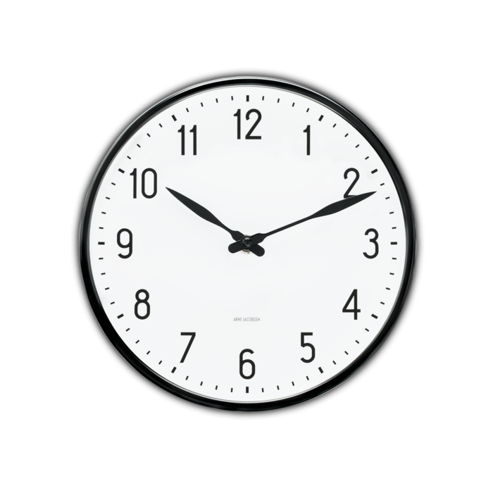 Arne Jacobsen Roman Wall Clock White/Black