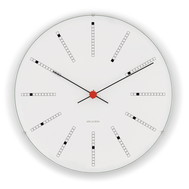 Arne Jacobsen Roman Wall Clock White/Black