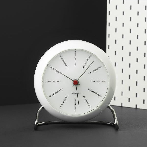 Arne Jacobsen Bankers Table Clock, Ø: 4.3"